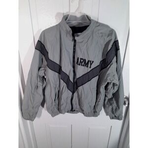 Vintage US Army‎ IPFU Jacket Medium Gray Full Zip Oversized